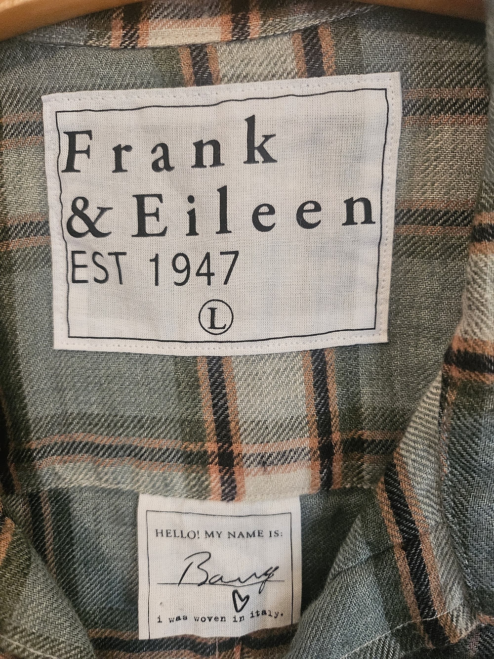 Frank & Eileen Light Sage Plaid Button-Up Shirt - Picture 4 of 8